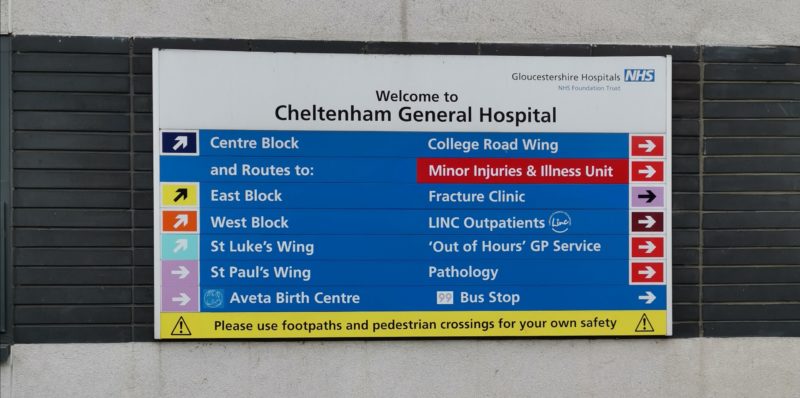 Hospital sign