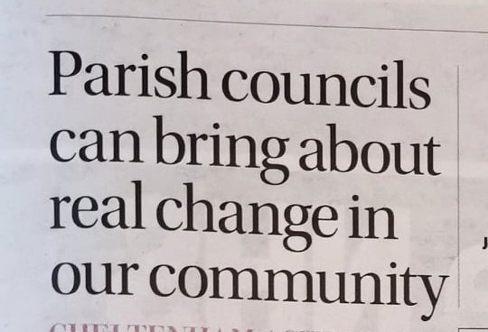 Parish Councils can Bring About Change