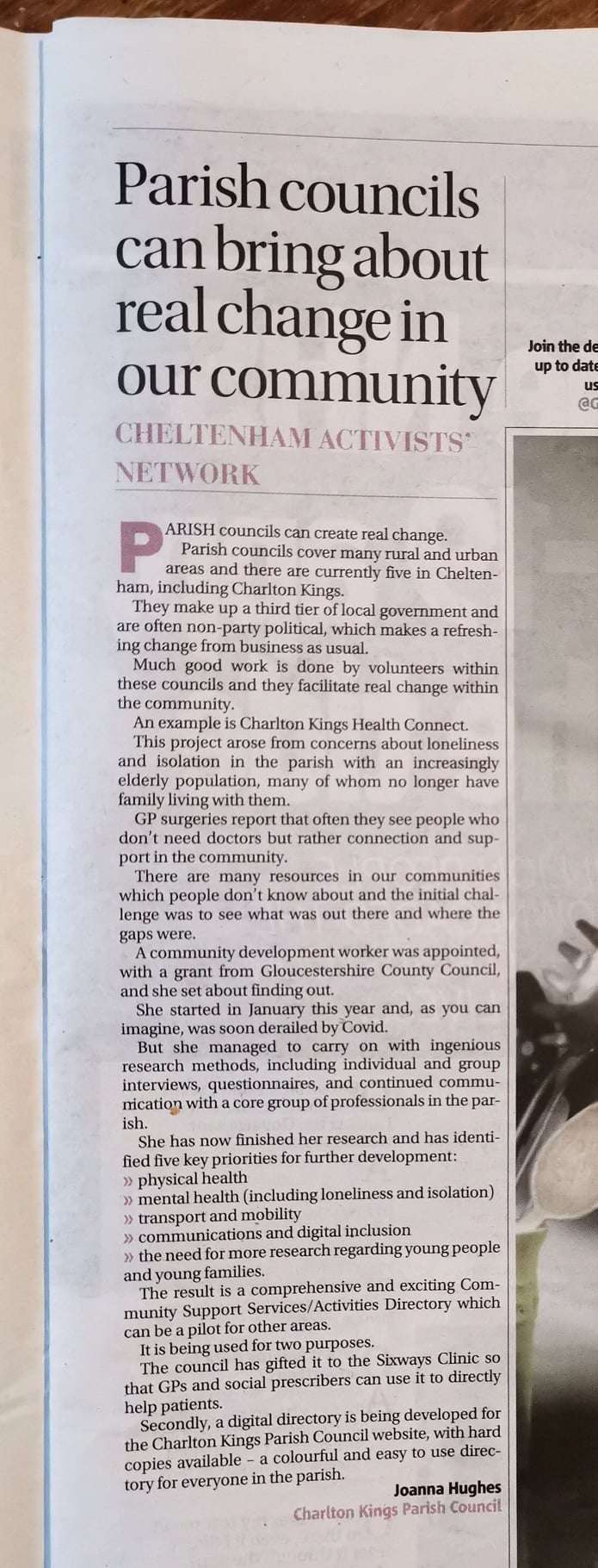 Parish Councils can Bring About Change